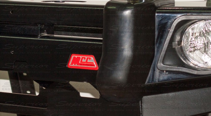 The MCC 4x4 Logo on the Falcon bull bar guarantees high quality