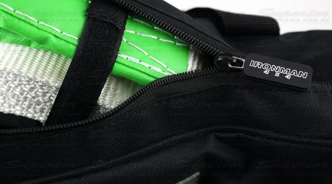 The kit bag comes with strong webbing and a reinforced zipper