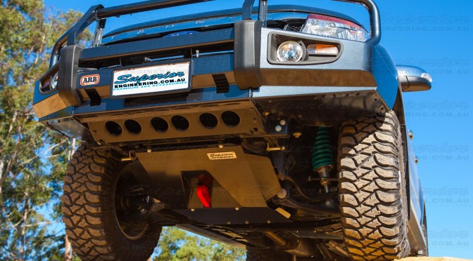Front underside view of the Ford Ranger Bash Plate and Recovery Point