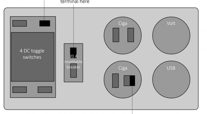 Wiring Diagram for the Baintech DC Distribution Panel