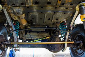 Superior Engineering tie rod fitted to a 4wd vehicle